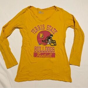 Ferris State Bulldogs Football Russell Long Sleeve Shirt Girls Size Large 12-14